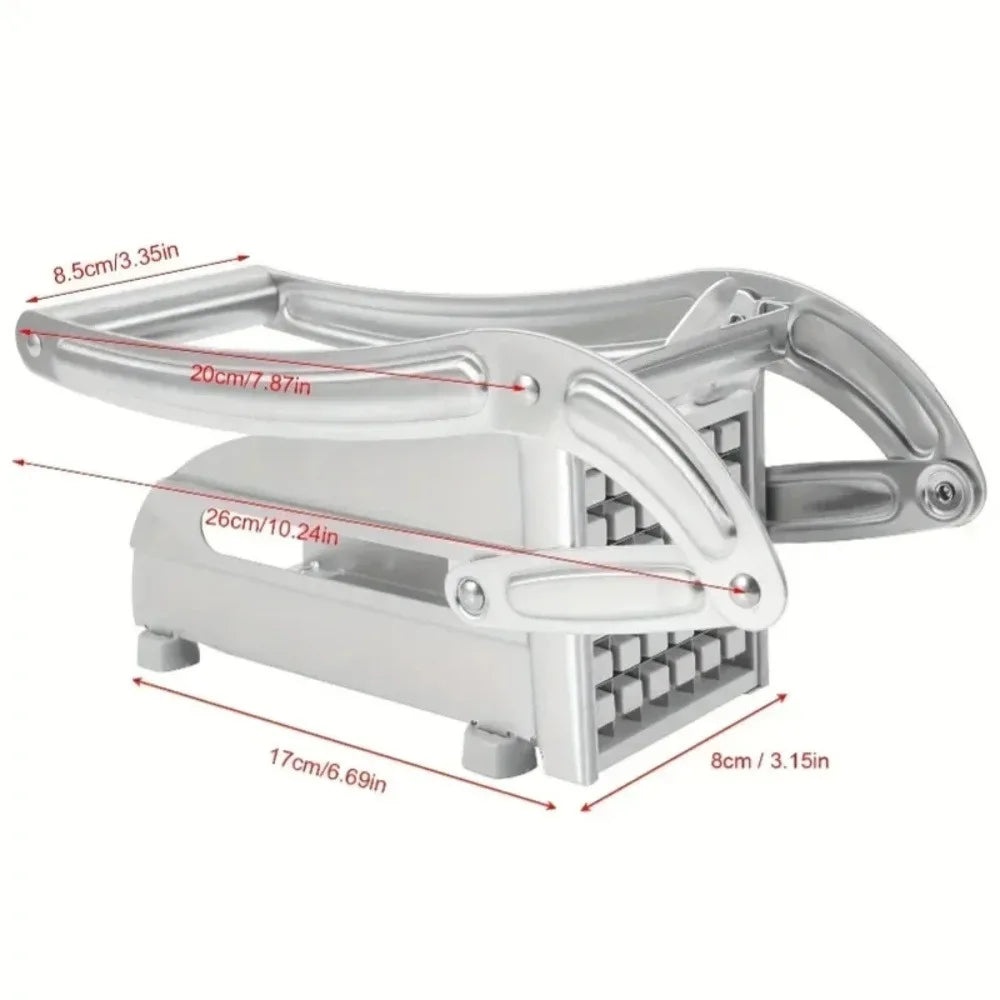 1pc manual stainless steel vegetable slicer -430 level square blade potato cucumber slicer, multifunctional kitchen tool