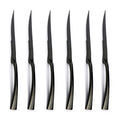 New 2 Pcs/set Top quality Stainless Steel Gold Steak Knife Sharp Rainbow Knives Restaurant Black Steak Knives in dinnerware set