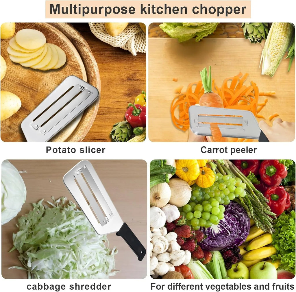 Black Cabbage Shredder for Coleslaw Sauerkraut cabbage slicer Cutter Chopper kitchen Knife Cabbage Peeler Lettuce Shredder lettuce Knife Cabbages Graters for Kitchen Fruit Vegetable Slicer Mandoline Slicers