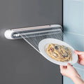 Magnetic Plastic Wrap Dispenser with Cutter – Refillable Foil & Film Dispenser Kitchen Tool for Food Storage