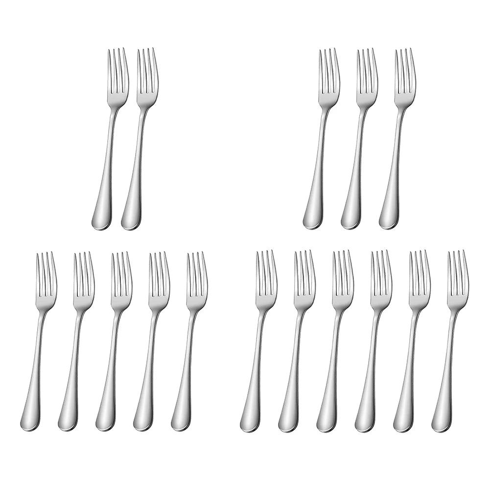 2/3/5/6pcs Hotel Steak Forks  Stainless Steel Table Forks Comfortable Grip Flatware Forks Use for Home/Kitchen/Restaurant