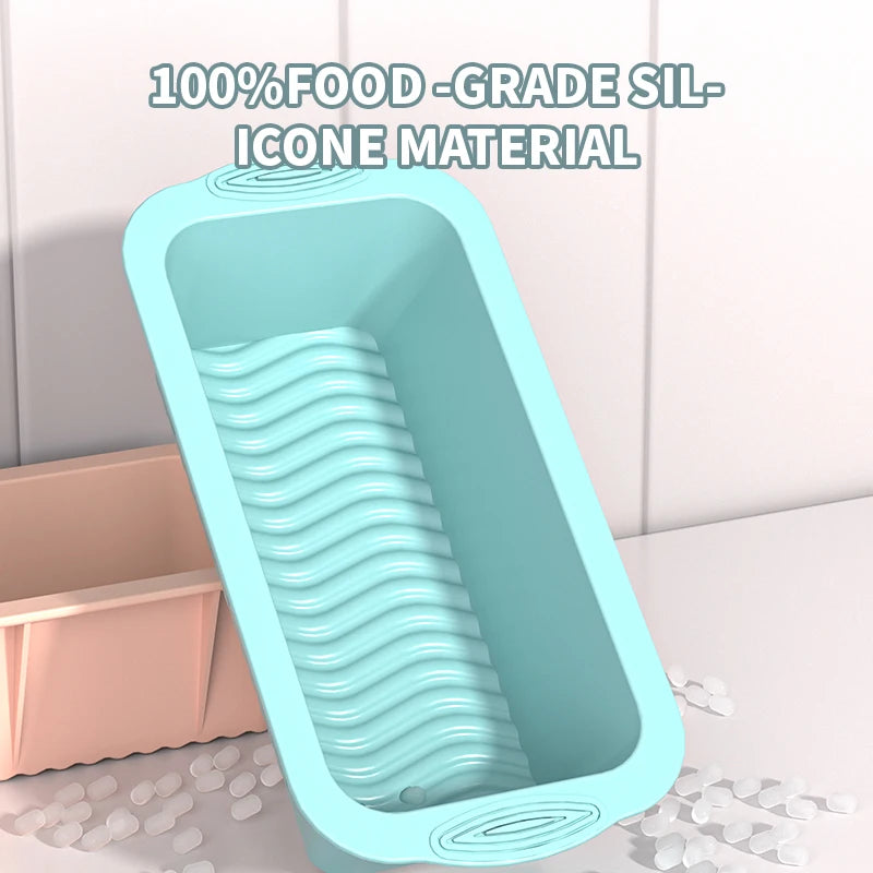 Rectangular Silicone Bread Pan Molds Toast Bread Molds Cake Tray Long Square Cake Mould Bakeware Non-stick Baking Tools