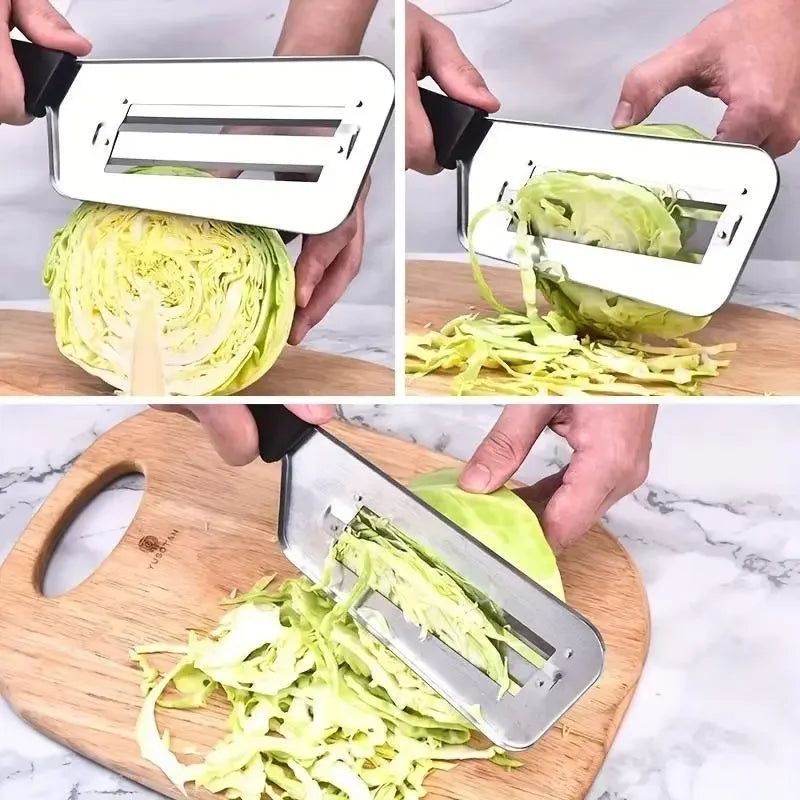 Black Cabbage Shredder for Coleslaw Sauerkraut cabbage slicer Cutter Chopper kitchen Knife Cabbage Peeler Lettuce Shredder lettuce Knife Cabbages Graters for Kitchen Fruit Vegetable Slicer Mandoline Slicers