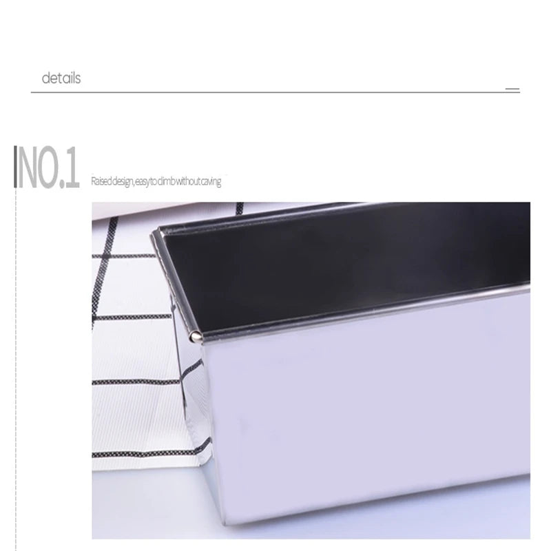1pcs Toast Bread Box Nonstick Rectangular Aluminum Plate Loaf Bread Cake Pan Tin Toast Molds DIY Eco-Friendly Kitchen Tool