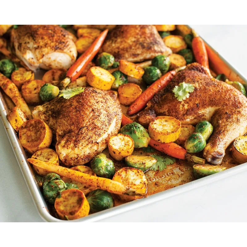 Naturals 21" x 15" Aluminum Extra Large Rectangular Cookie & Baking Sheet Pan