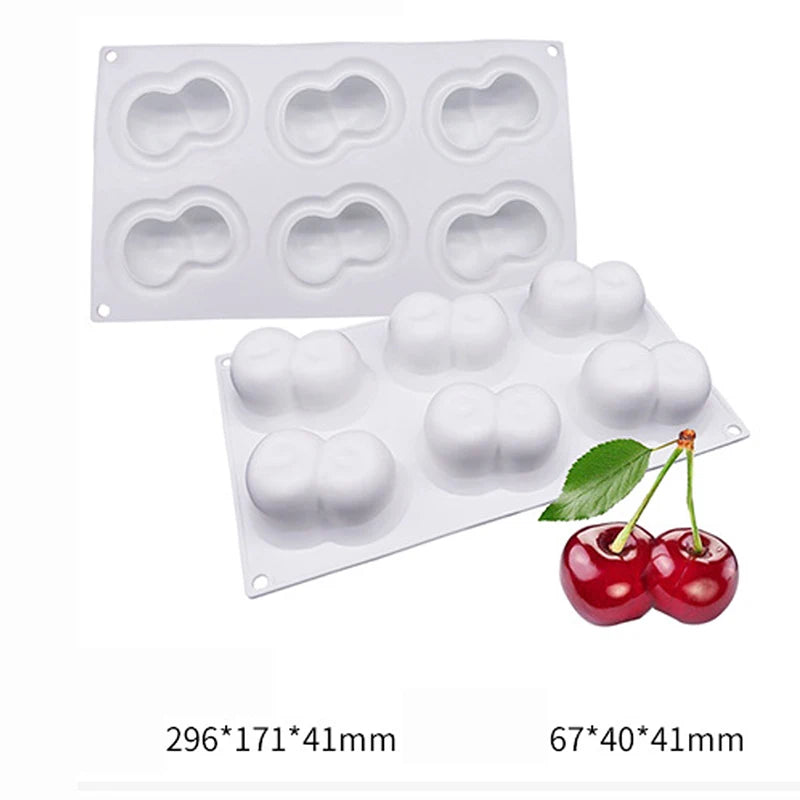 1pcs Pineapple Pear Peach Fruit Series Cake Silicone Mold Mango Orange Baking Mousse Mould Strawberry French Dessert Mousse Mold