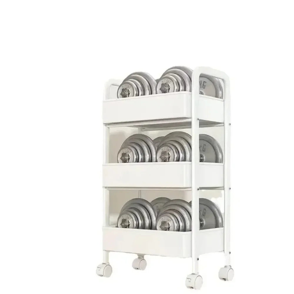 HOT NEW Multi-Layer Trolley Rack Kitchen Floor Bedroom Baby Snacks Mobile Bathroom Bathroom Storage Storage Rack