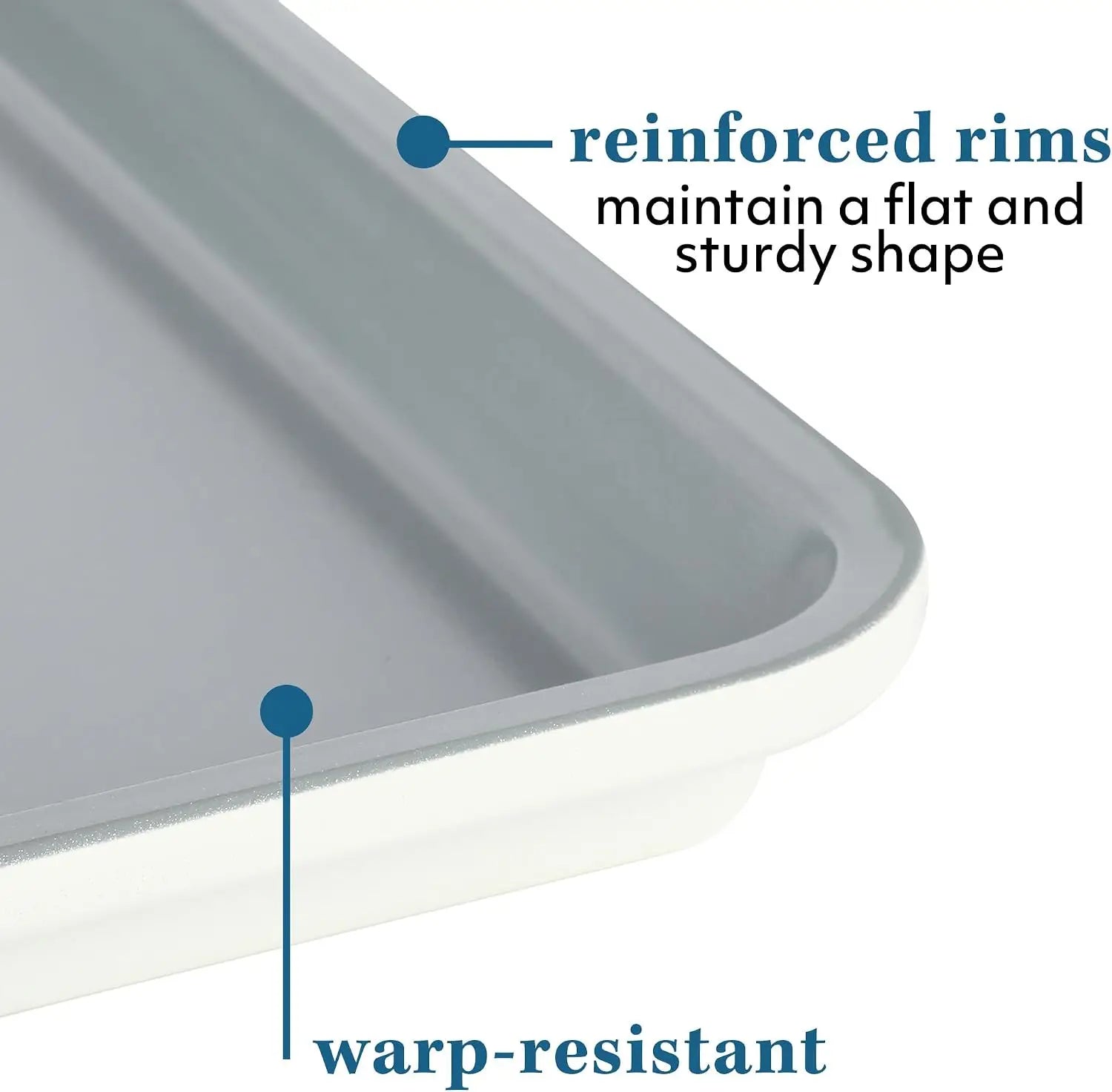 13x9 Inch Nonstick Cookie Sheet, PFOA PFAS PTFE Free Carbon Steel Baking Pan, Easy Clean Bakeware for Cookies, Cakes, and Brownies