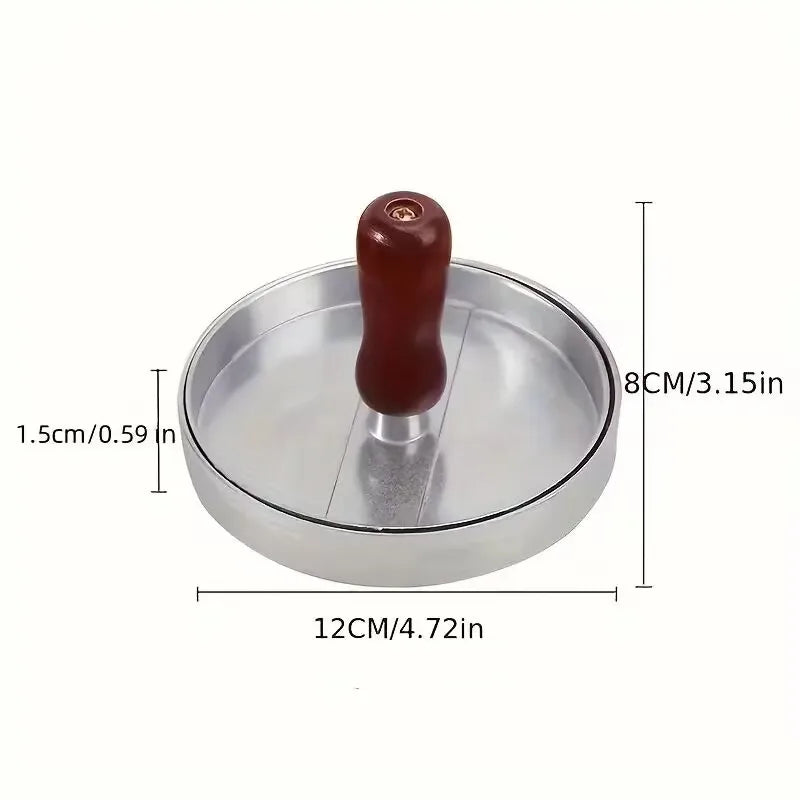 Burger Press Non-Stick Hamburger Patty Maker with Wax Paper Aluminum Burger Maker for Kitchen BBQ Grill