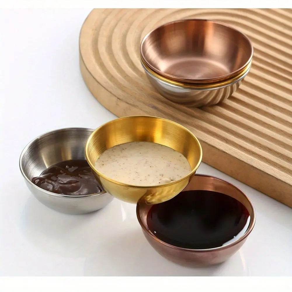 Luxury Stainless Steel Dinnerware Set Heavy Duty 201 Grade Gold Plates, Bowls, And Dishes Shatterproof, Dishwasher Stackable El