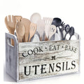 5pcs/Set Cutlery Rack Compartments Cutlery Box Wooden Cutlery Box Suitable For Kitchen Counters Cutlery Storage Box Fork Spoon