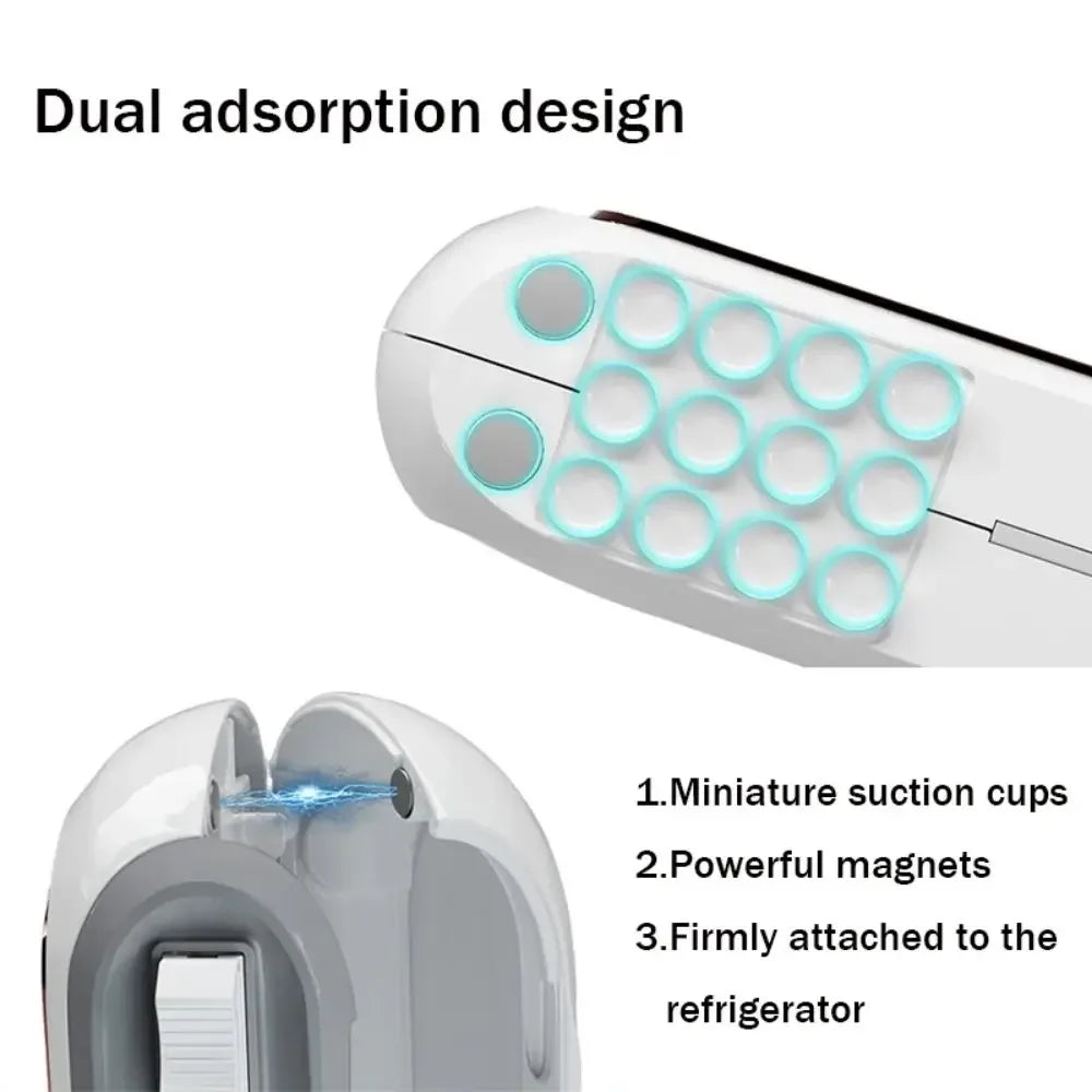 Magnetic Plastic Wrap Dispenser with Cutter – Refillable Foil & Film Dispenser Kitchen Tool for Food Storage