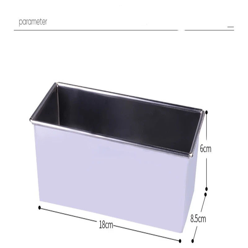 1pcs Toast Bread Box Nonstick Rectangular Aluminum Plate Loaf Bread Cake Pan Tin Toast Molds DIY Eco-Friendly Kitchen Tool