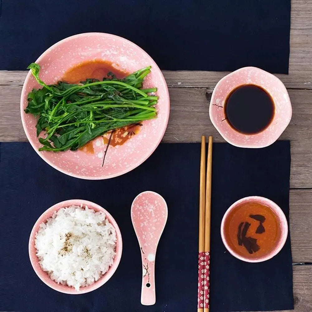 Cutlery Ceramic Dinnerware dining table dish set dinner eco friendly Japanese Style Tableware Household