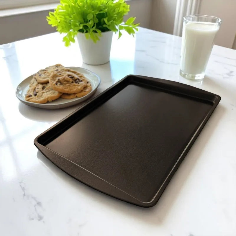 (3 pack) Non-Stick Small Cookie Sheet Bakeware Pan