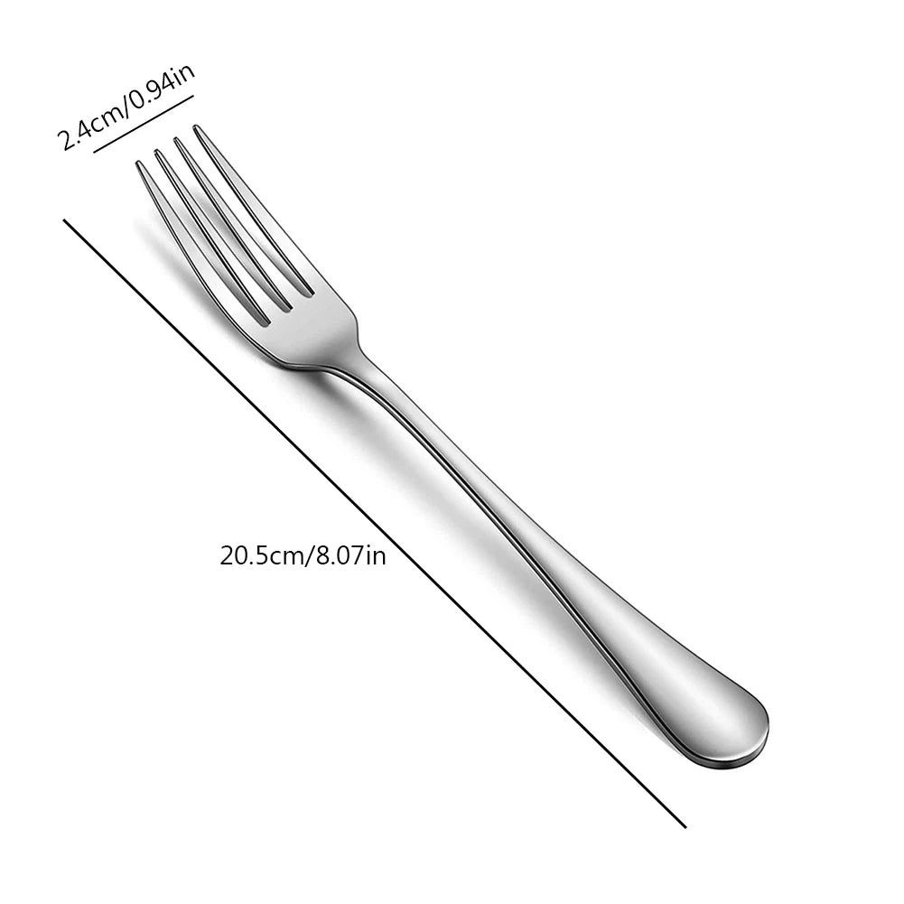 2/3/5/6pcs Hotel Steak Forks  Stainless Steel Table Forks Comfortable Grip Flatware Forks Use for Home/Kitchen/Restaurant