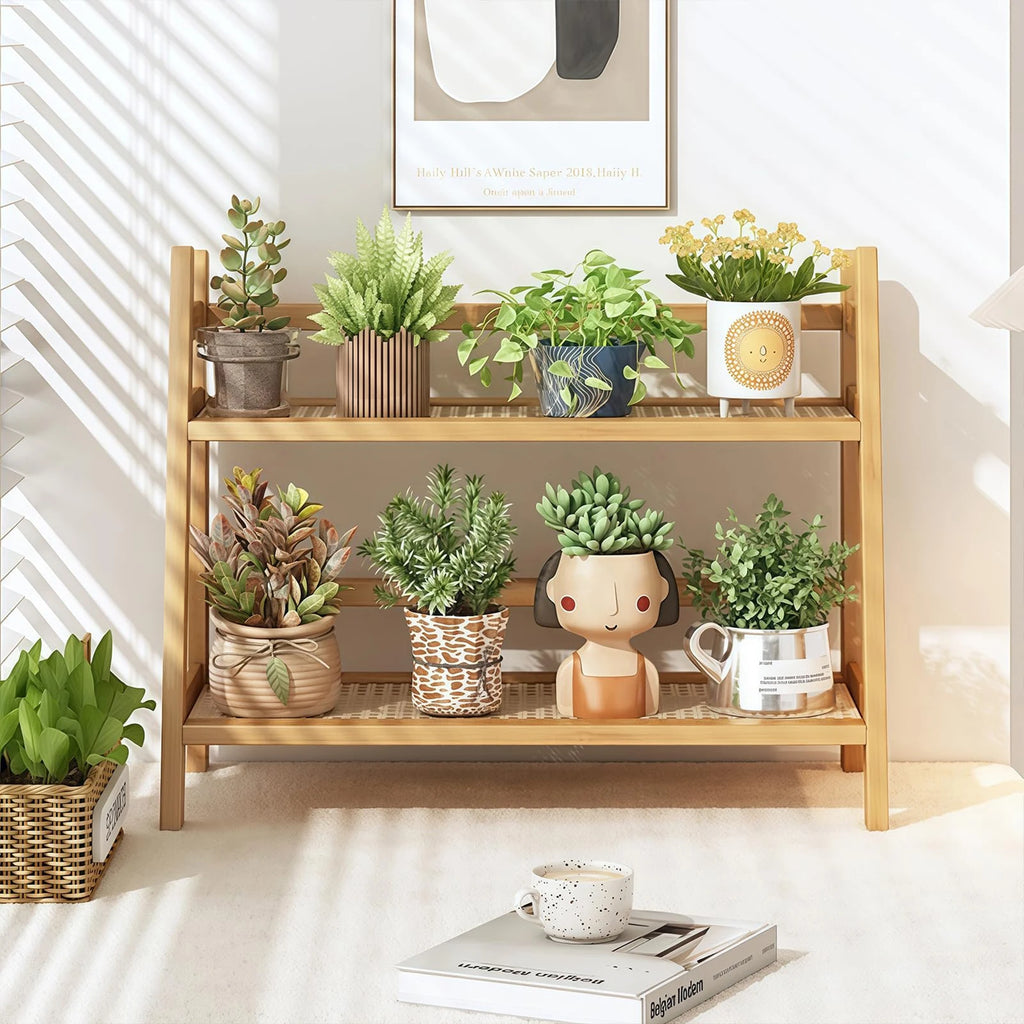 40cm Double Layer Desktop Organizer Shelf for Office Kitchen Cup Holder Storage Holders Rack 2 Tiers Space Saving Wooden Shelfs
