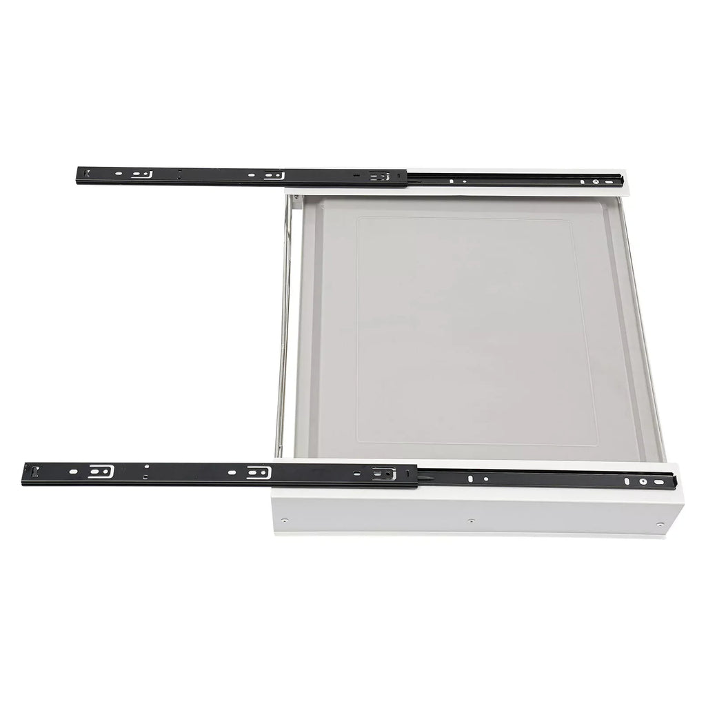 Modern Pull Out Dish Drainer Drawer Bottom-Mounted Slide Out Storage Shelf for Kitchen Cabinets, Under the Sink, Closets