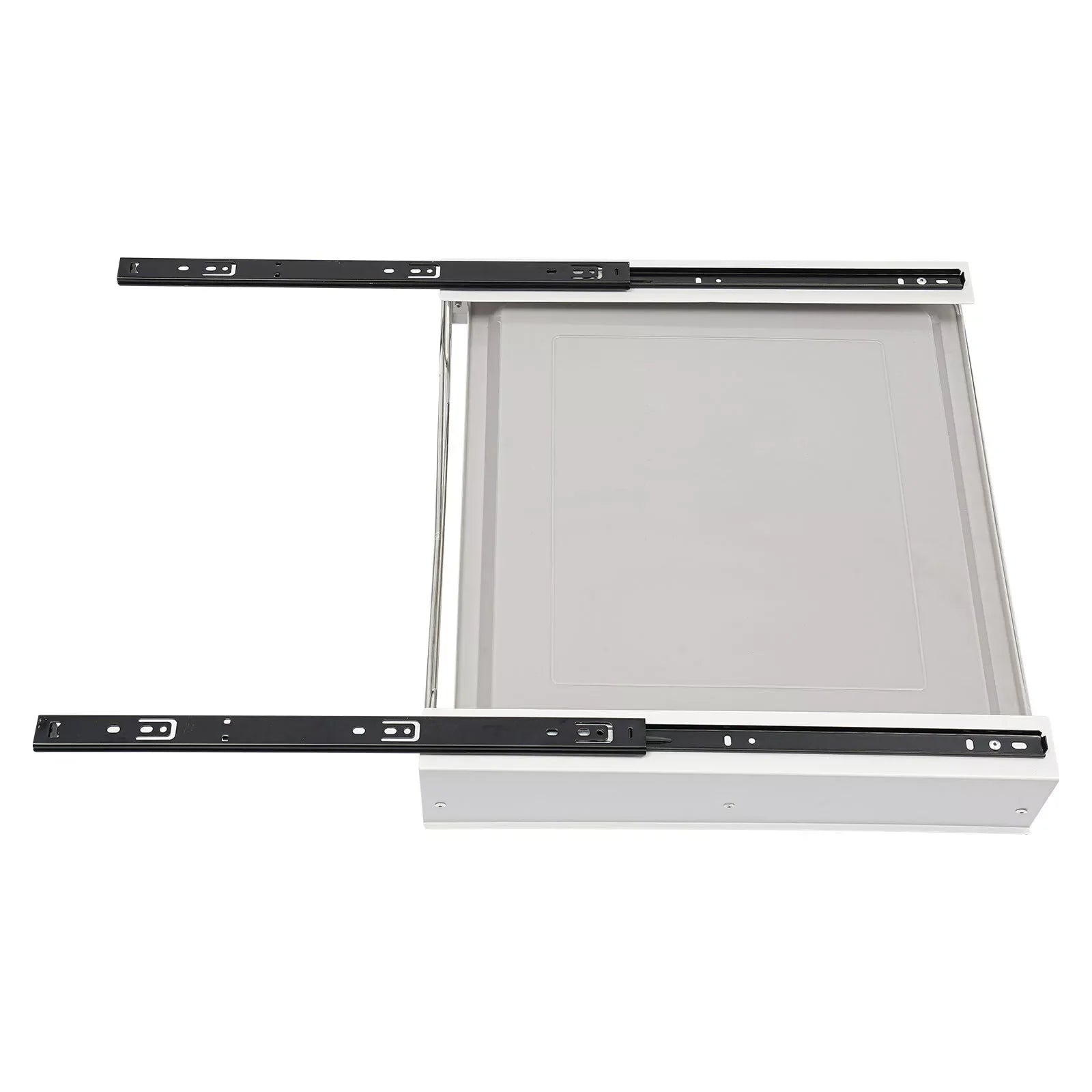 Modern Pull Out Dish Drainer Drawer Bottom-Mounted Slide Out Storage Shelf for Kitchen Cabinets, Under the Sink, Closets