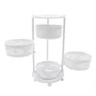 Multi-Layer Vegetable Rotating Basket Rack Fruit Snack Storage Kitchen Organizer