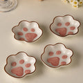 Cat Claw Flavor Dish Cute Ins Cartoon Creative Dish Home Seasoning Ceramic Small Dish Desktop Atmosphere Decorative Dish
