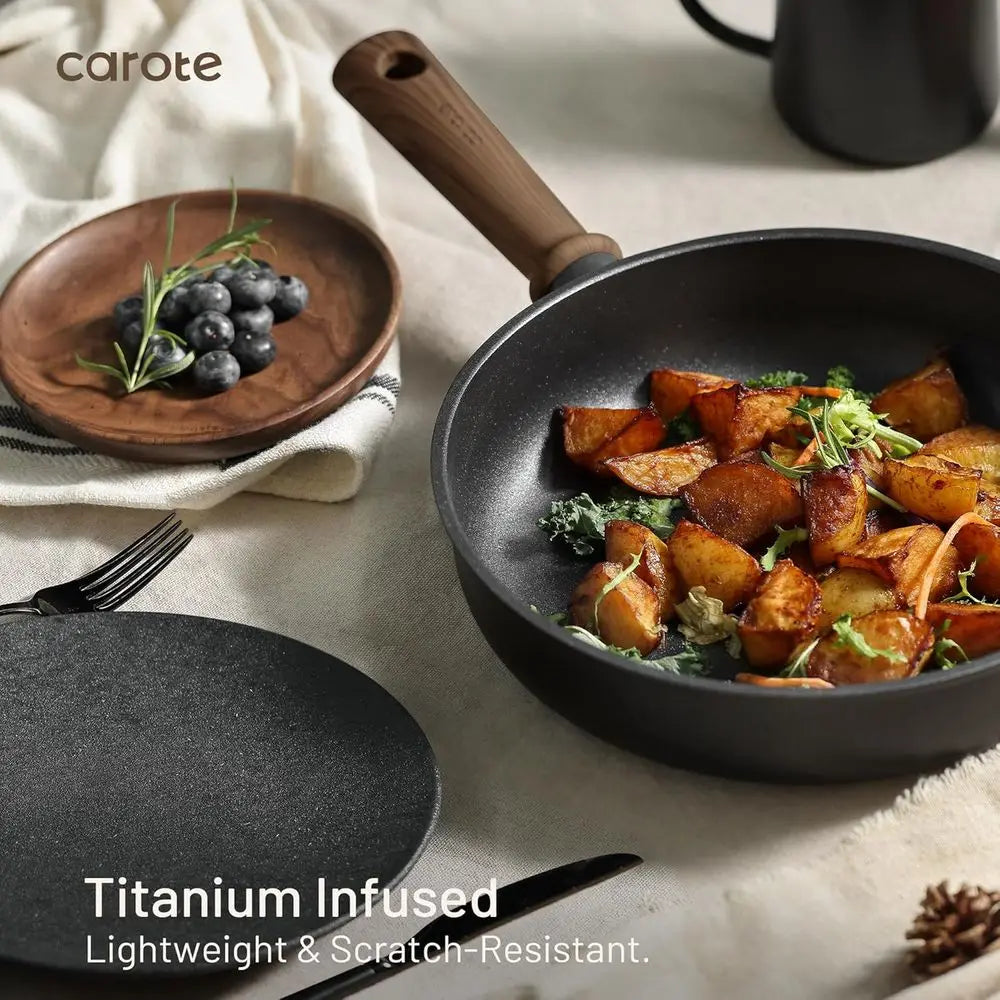 16-Piece Nonstick Cookware Set with Induction-Ready Pots and Pans