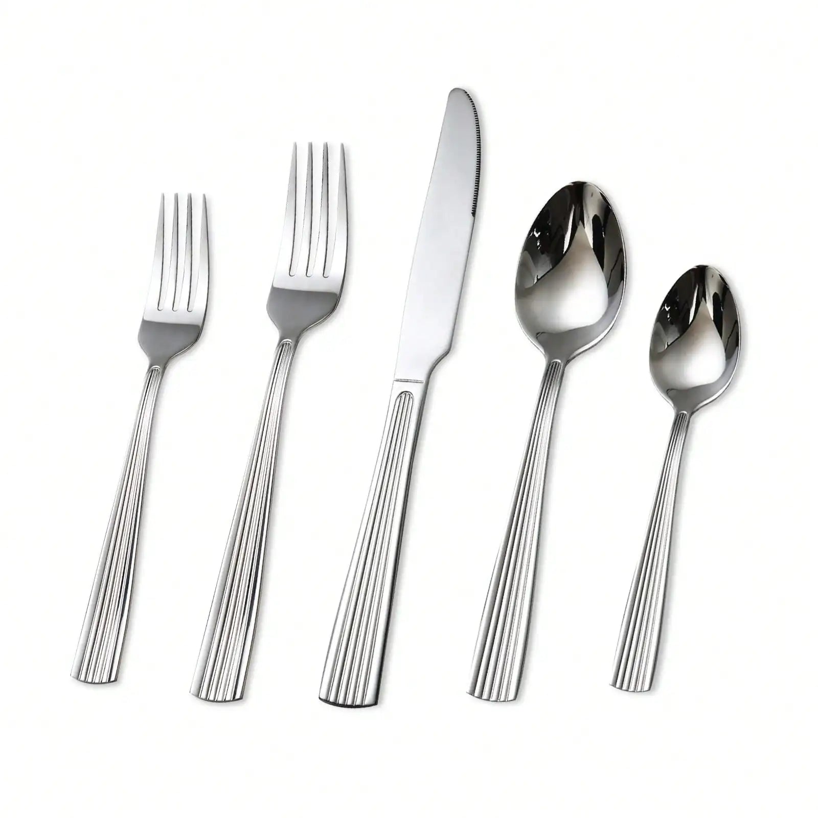 HANSMART 40pcs Premium Stainless Steel Silverware, Essential Dining Collection For Family Dinners & Holiday Celebrations