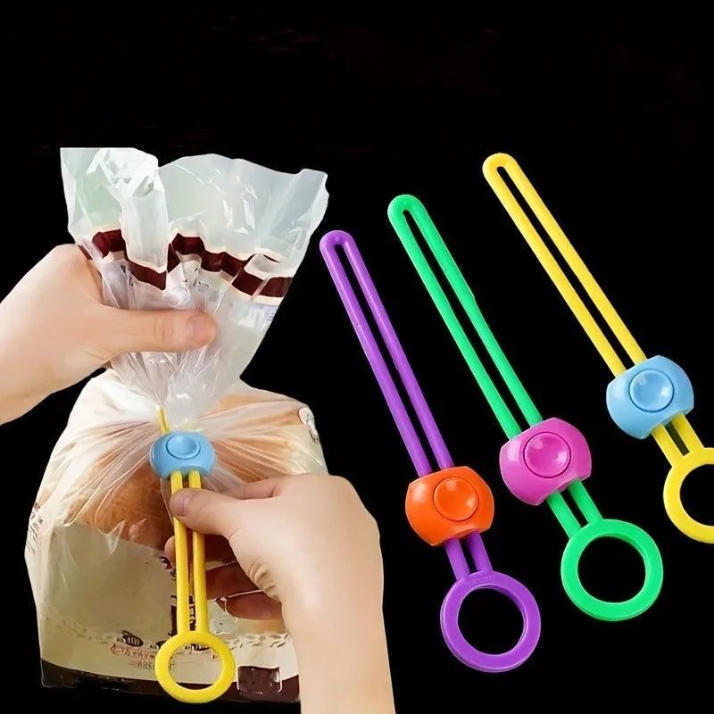 5PCS Portable Food Sealing Clip Reusable Bread Bag Clips Kitchen Storage Food Seal Grip Sealer Clamp Kitchen Accessories