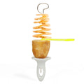 Tornado Potato Slicer with 4 Stainless Steel Sticks Spiralizer Chips Maker Manual Twisted Potato Slicer Kitchen Gadgets