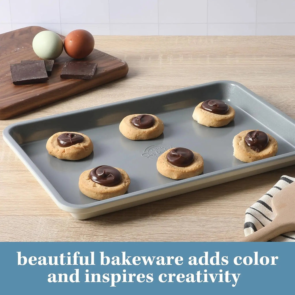 13x9 Inch Nonstick Cookie Sheet, PFOA PFAS PTFE Free Carbon Steel Baking Pan, Easy Clean Bakeware for Cookies, Cakes, and Brownies