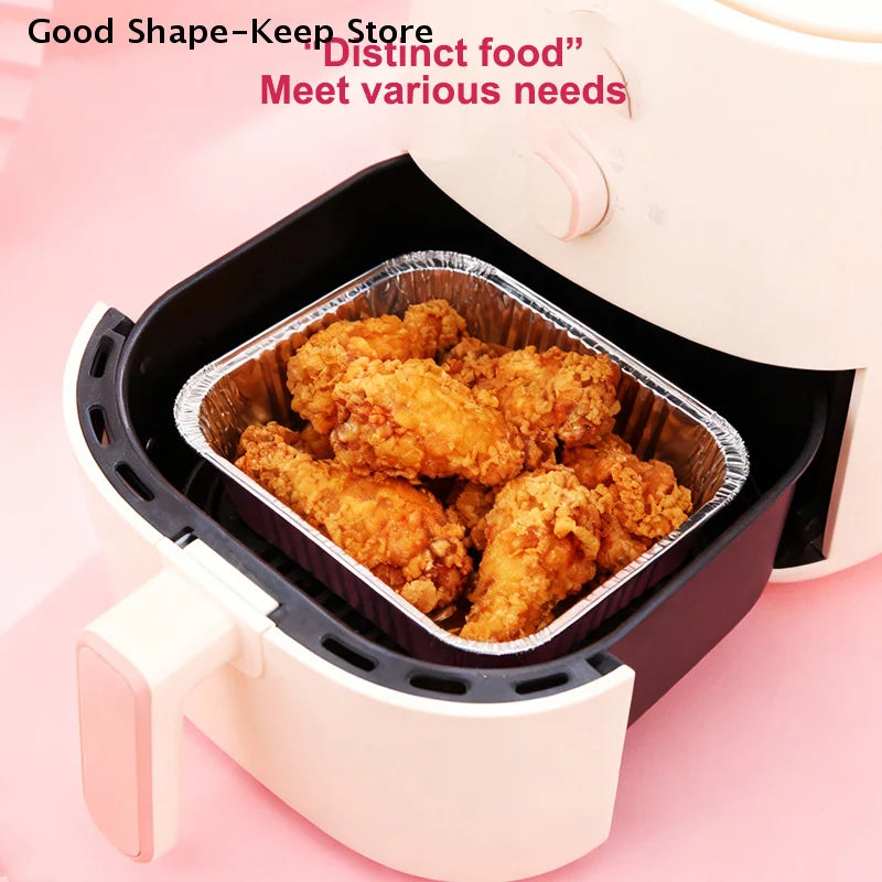 10Set Loaf Pans With Lids And Spoons Heat-Resistant Cake Pans Non-Stick Square Aluminum Foil Baking Pan Bread Container