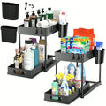 1/2PCS Under Sink Organizers And Storage, Large Capacity Heavy Load Pull-Out Under Sink Shelves With Sliding Drawer For Kitchen And Bathroom,Halloween Gifts