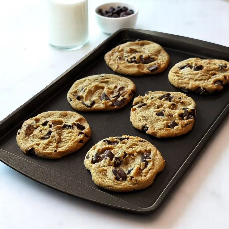(3 pack) Non-Stick Small Cookie Sheet Bakeware Pan