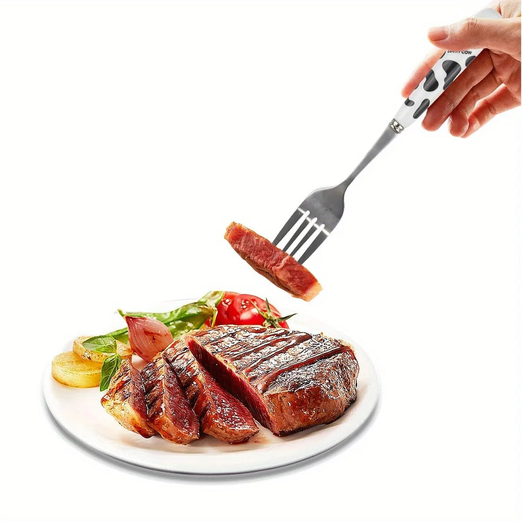 3-piece Stainless Steel Tableware Set, Set of Knife, Fork, Coffee Spoon Tableware, Portable Travel Three Piece Set of Tableware
