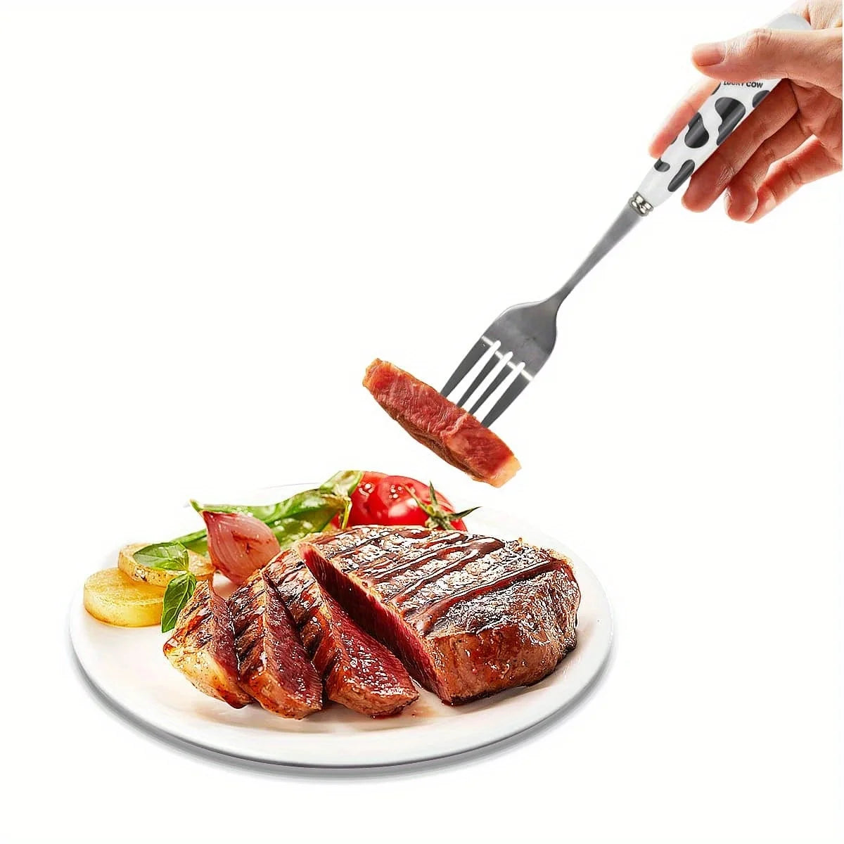 3-piece Stainless Steel Tableware Set, Set of Knife, Fork, Coffee Spoon Tableware, Portable Travel Three Piece Set of Tableware