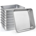 Pack x Inch Square Baking Cake Pan Stainless Steel Brownie Bread Cake Molds Square Bakeware for Lasagna Pie Oven and Dishwasher