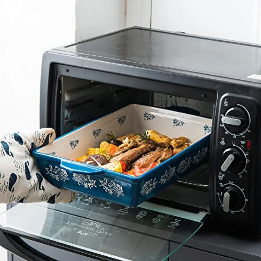 Baking Dish Ceramic Lasagna Pan Casserole Dish 3-Piece Bakeware Sets Baking Dishes Baking Set Baking Dish Set