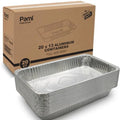 Disposable Aluminum Baking Pans Full Size Deep [Pack of 20] - 20"x13" Heavy-Duty Oven and Freezer Safe Food Aluminum Trays- Lar