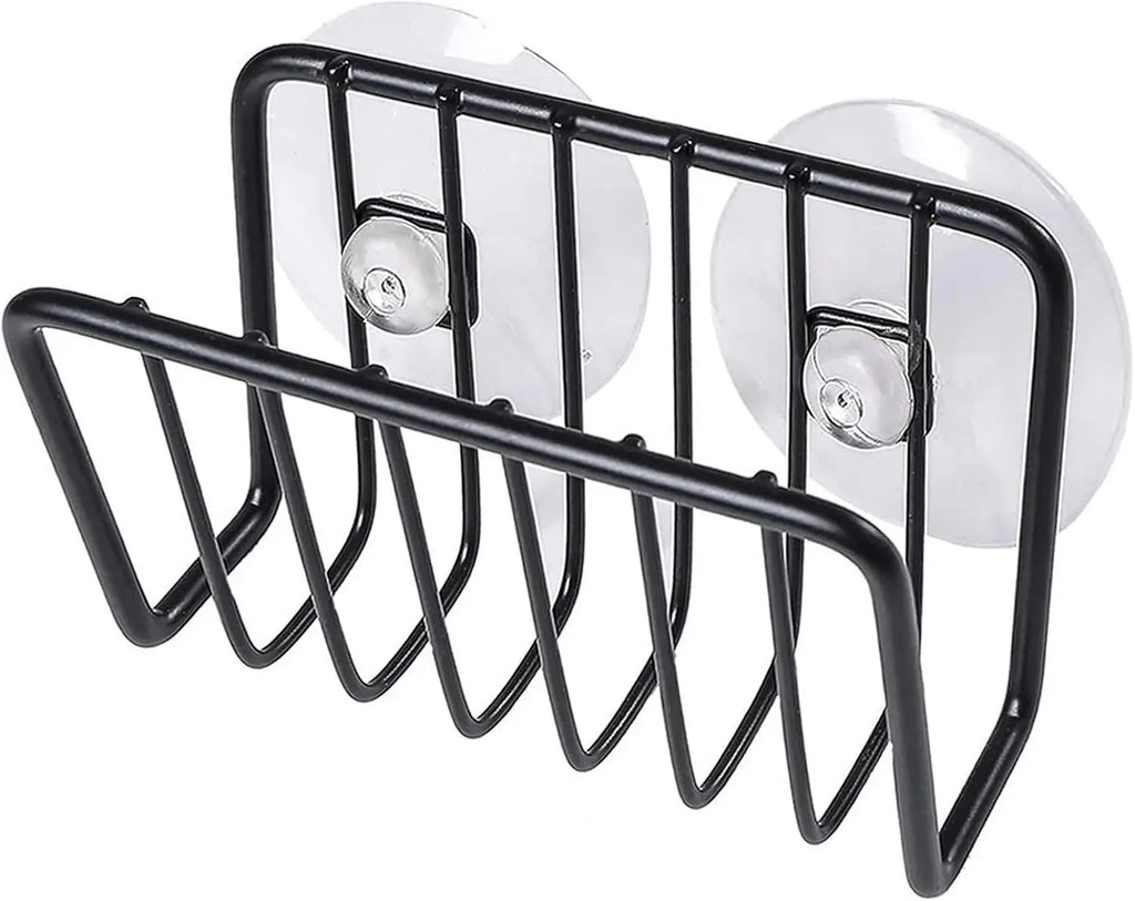 Sponge Holder For Kitchen Sink, Stainless Steel Suction Cup Sponge Caddy Kitchen Supplies Wall Mounted Sink Kitchen Organizer