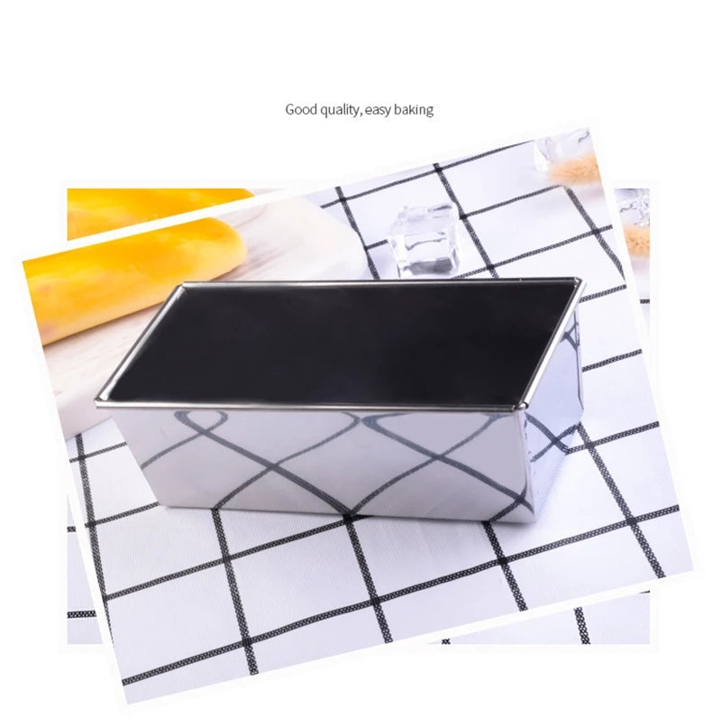 1pcs Toast Bread Box Nonstick Rectangular Aluminum Plate Loaf Bread Cake Pan Tin Toast Molds DIY Eco-Friendly Kitchen Tool