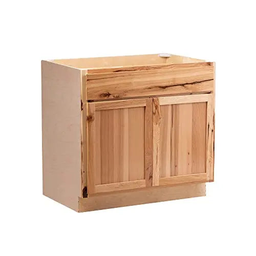 Base Kitchen Cabinets - Shaker Style  Made in America (Rustic Hickory, 36" Wx34.5 Hx24 D