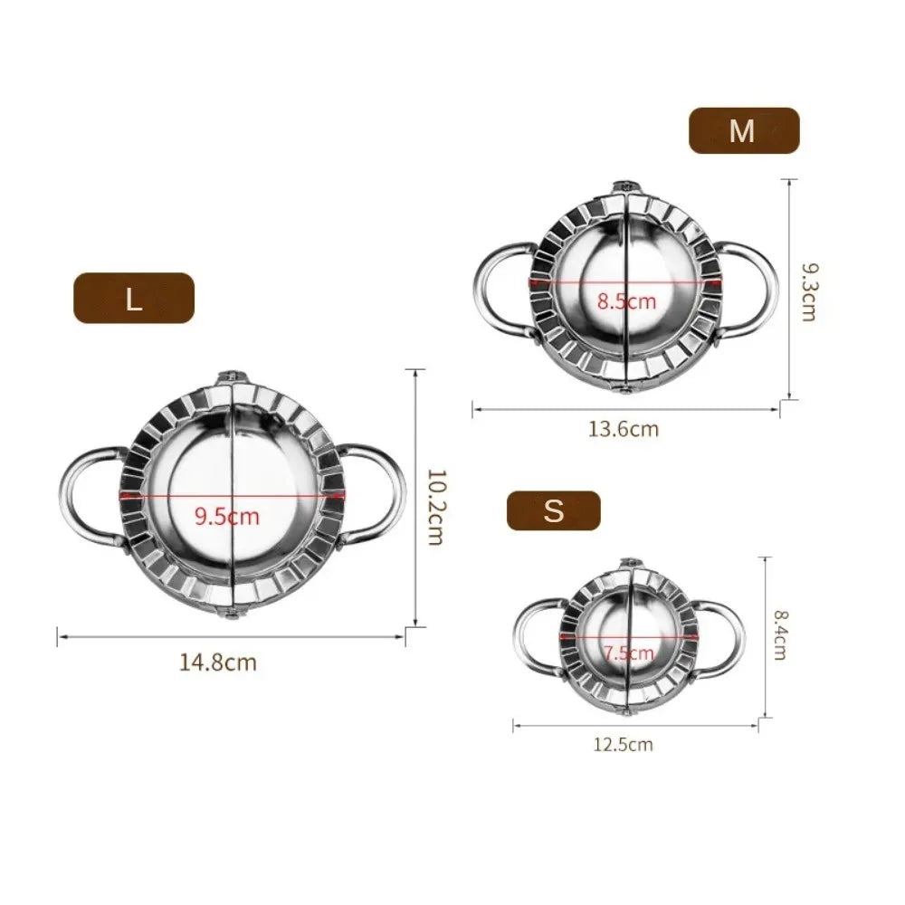 Stainless Steel Dumpling Maker Set – Easy Dumpling Wrapper & Ravioli Press Mold