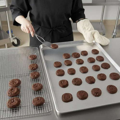 - 18" x 26" Full Size Stainless Steel Sheet Pan 20 Gauge- Bakeware Baking Pan Baking Sheet Baking Tray Cookie Sheet Cook