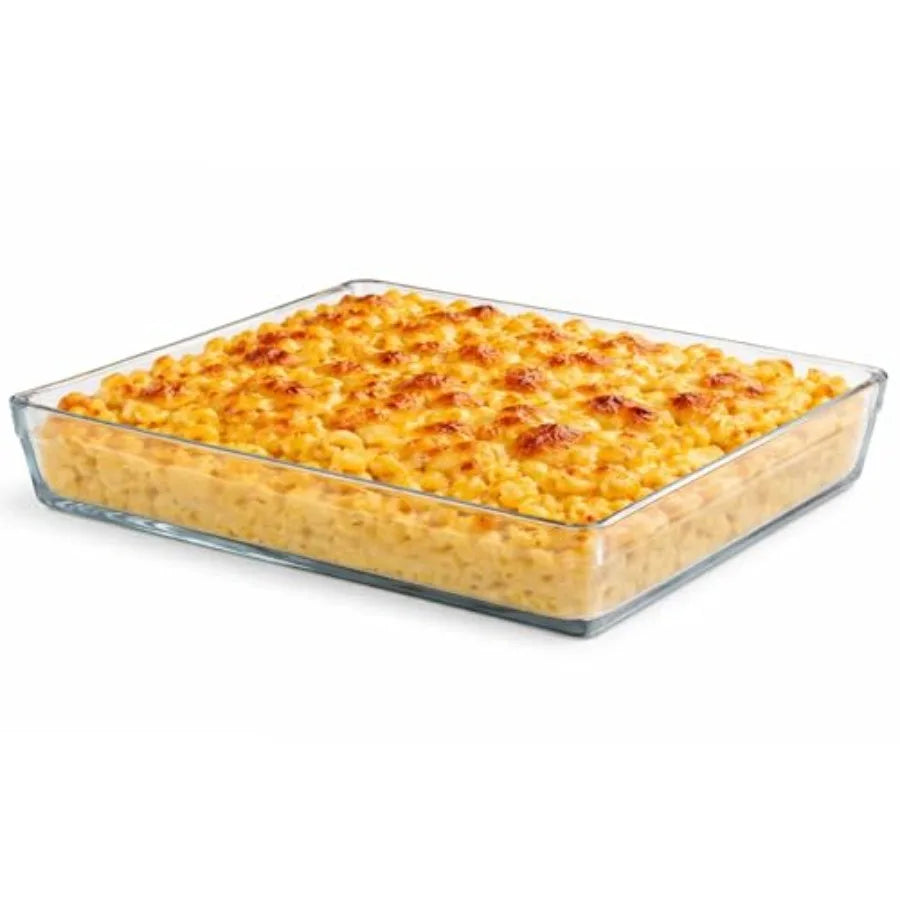 14'' x 10'' x 2.3'' Glass Baking Dishes for Oven Borosilicate Glass Casserole Dish Casserole Dishes for Oven Microwave and Dish