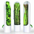 Refrigerator Herb Crisper Saver Container Vegetable Preserving Bottle Home Storage Fresh Kitchens Accessories Kitchen Organizers