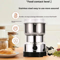 Moongiantgo Coffee Grinder Electric, Mini Spice Grinder, 200W 10s Fast Grinding, Dry Grain Mill for Spices Seeds Rice Beans Seasonings, with Replacment Stainless Steel Blade (Silver, 110V)