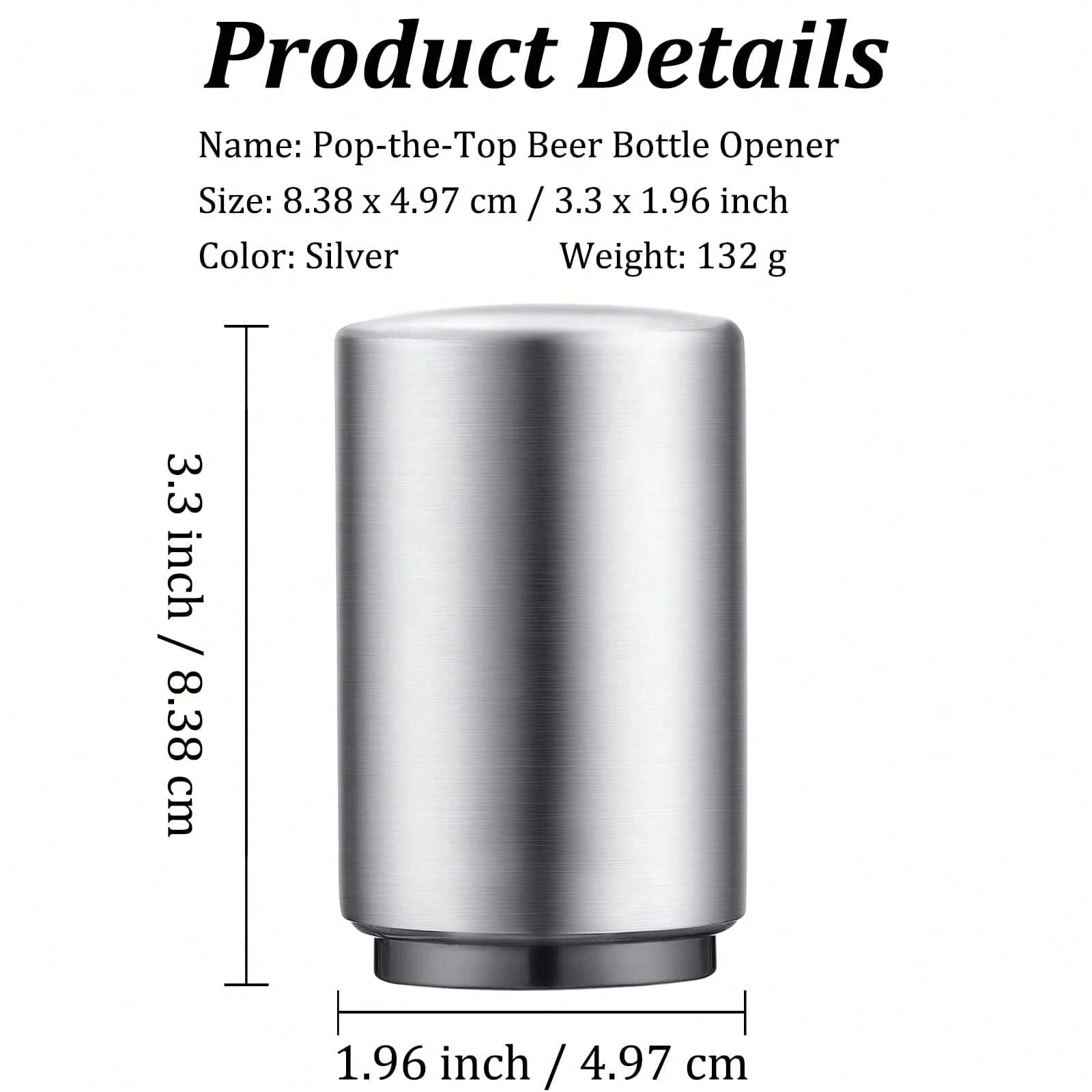 Magnetic Automatic Beer Bottle Opener Stainless Steel Push down Soda Cap Popper Kitchen Bar Tool Gadgets Party Gift