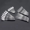 4-24pcs Laguiole Silverware Stainless Steel Dinner Knives Steak Forks Table Spoon Teaspoon Kitchen Tableware set Dishwasher Safe
