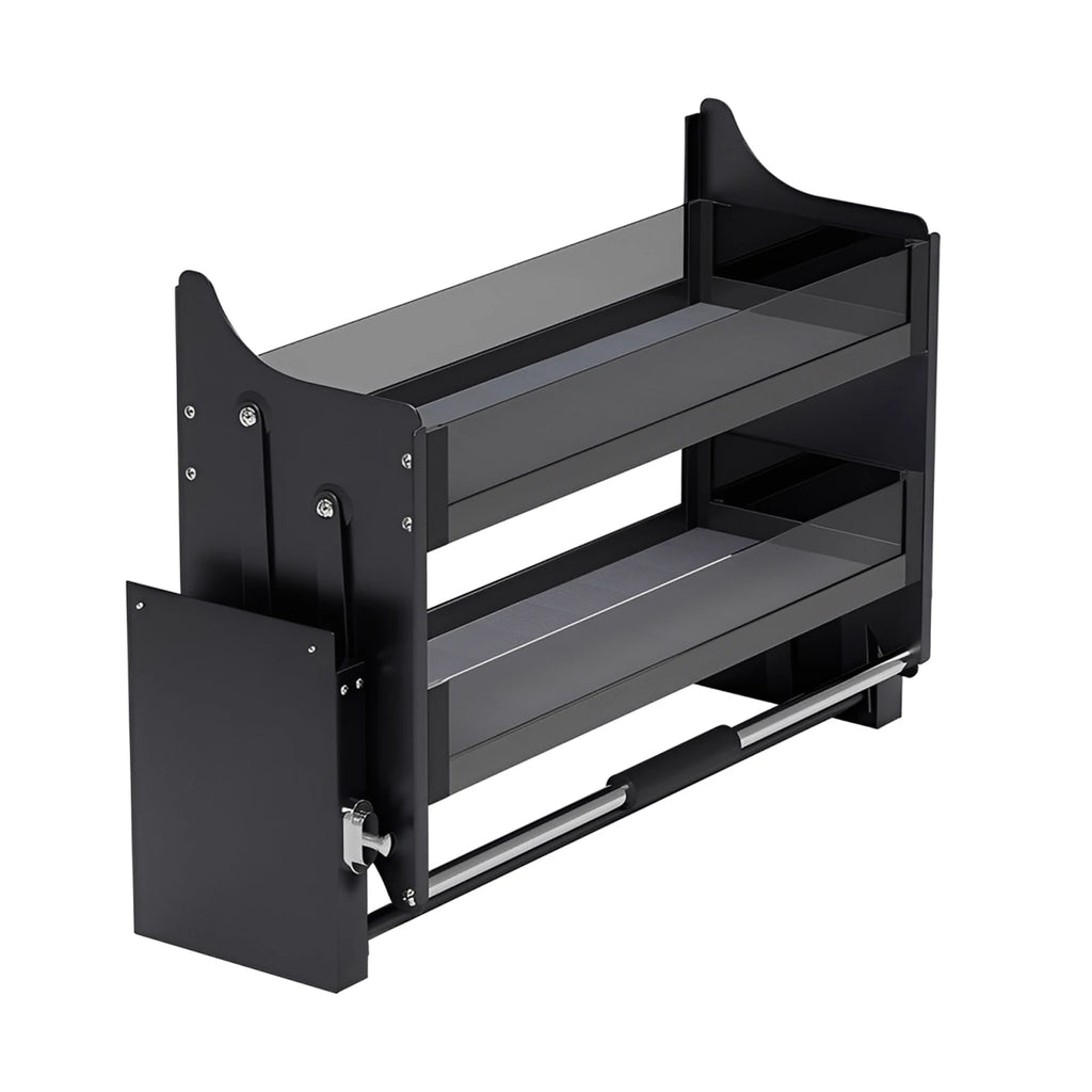 2-Tier Pull Down Shelf Pull Down Cabinet Organizer Shelf Organizer for Kitchen Upper Cabinet