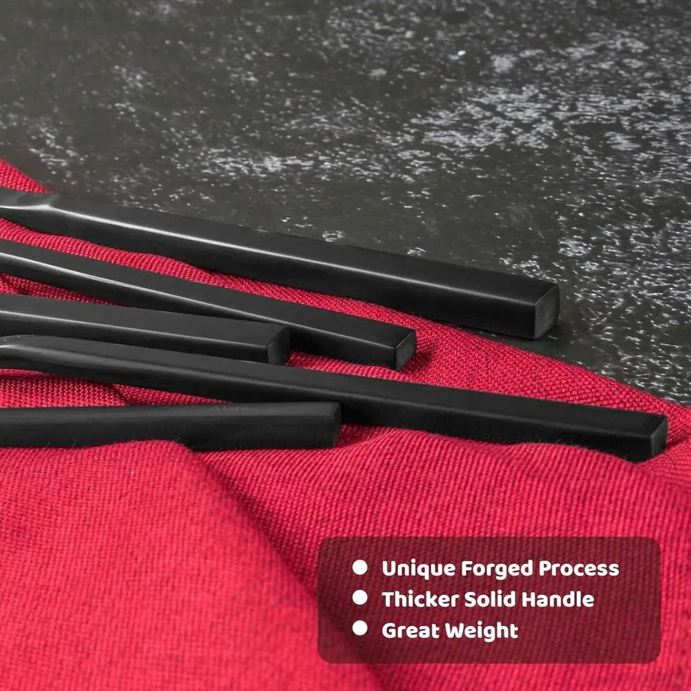 20-Piece Matte Satin Stainless Steel Silverware Set, Service for 4, Dishwasher Safe